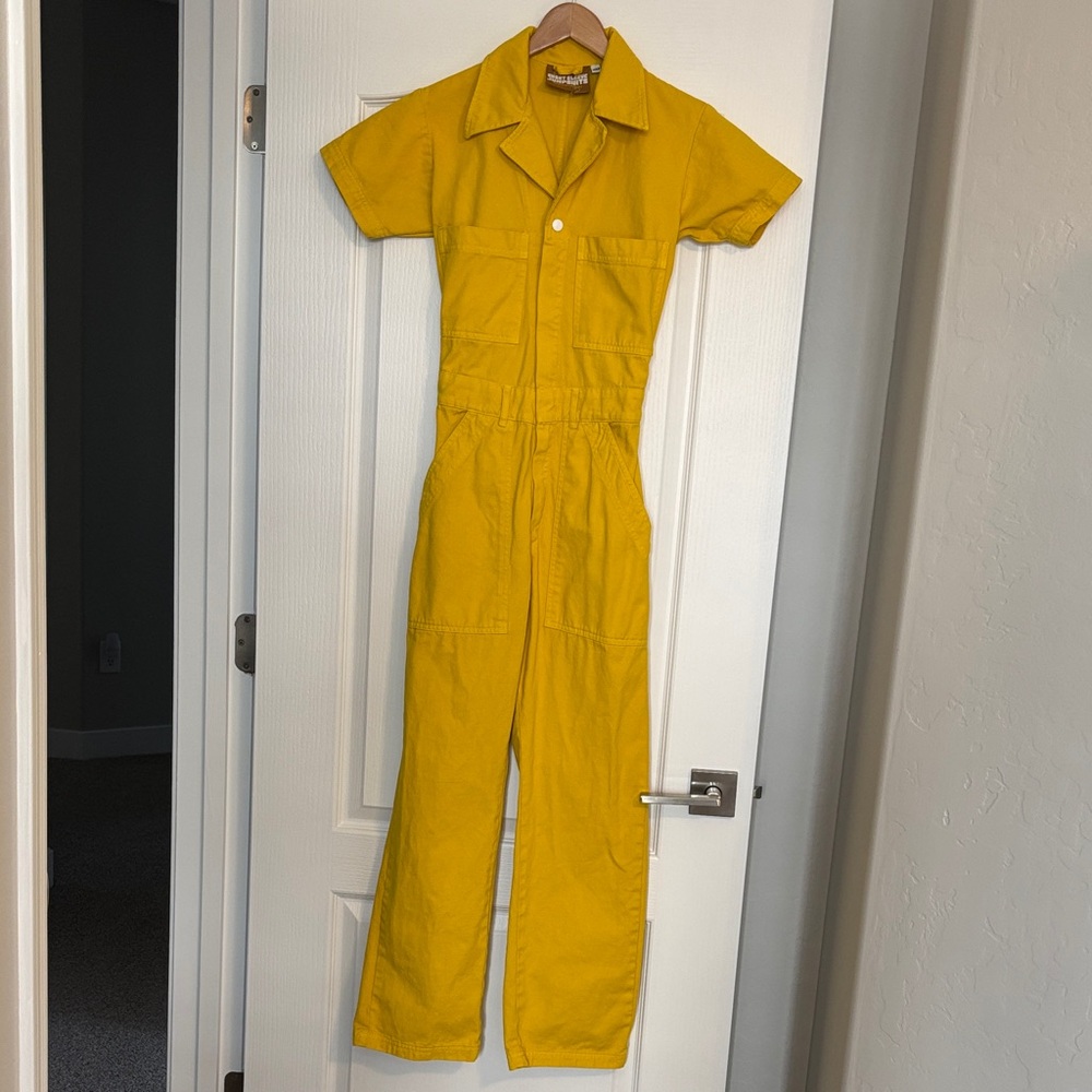 Big Bud Press  Short Sleeved Jumpsuit Yellow XXS